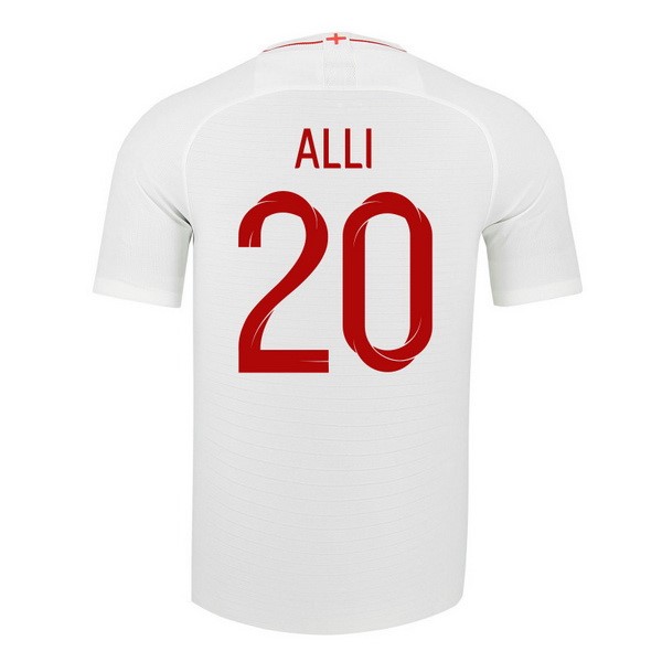 Camiseta Inglaterra 1ª Alli 2018 Blanco